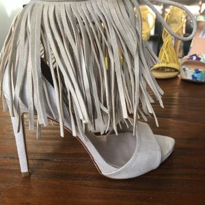 Zara Fringe Heels